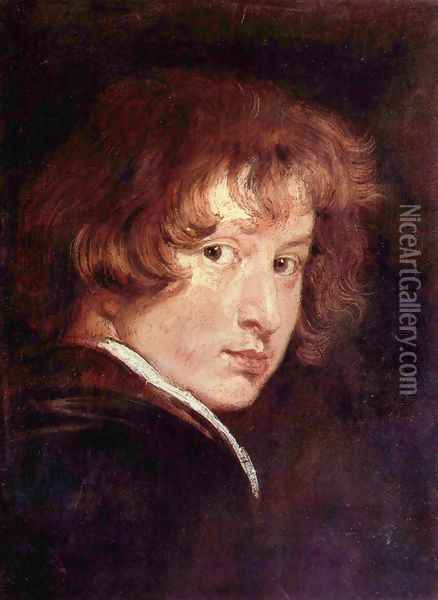 Youthful self-portrait Oil Painting - Sir Anthony Van Dyck