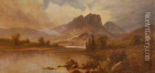 Extensive Highland Landscape Oil Painting - Sidney Yates Johnson