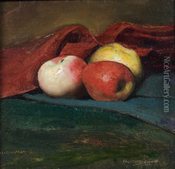 Nature Morte De Pommes Et Poire Oil Painting - Pascal Adolphe Jean Dagnan-Bouveret