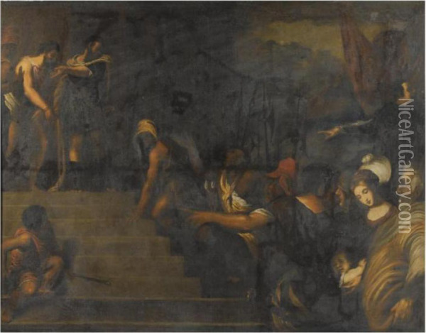 Ecce Homo Oil Painting - Tiziano Vecellio (Titian)
