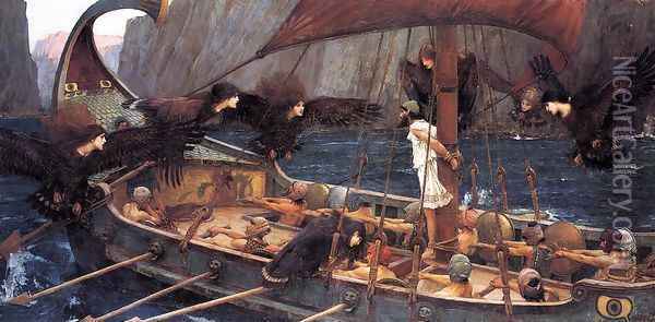 Ulysses and the Sirens 1891 Oil Painting - John William Waterhouse