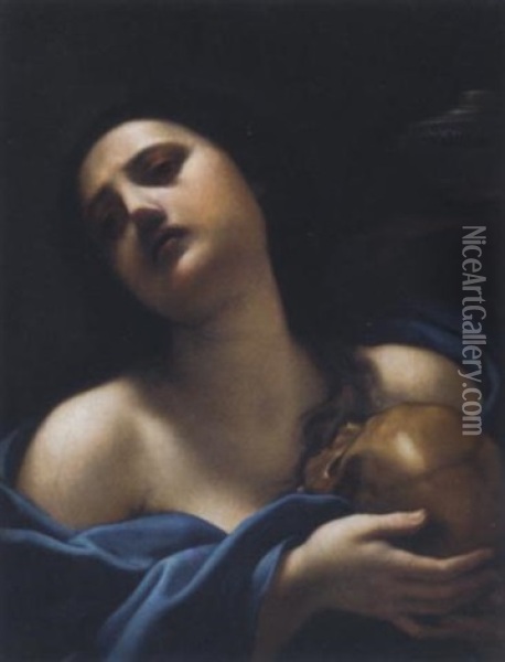 The Penitent Magdalen Oil Painting - Guido Cagnacci