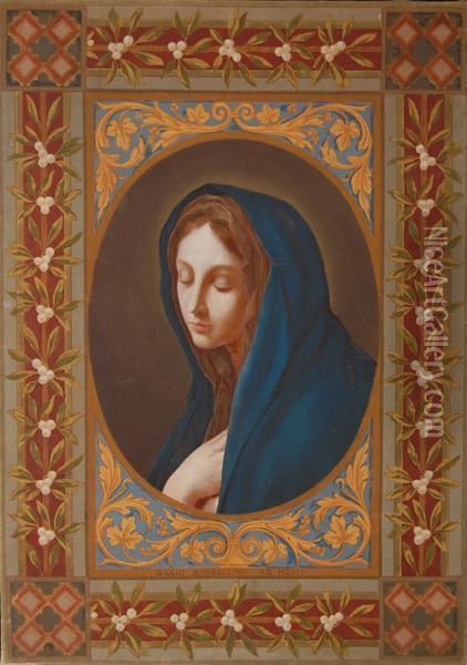 La Vergine Oil Painting - Giulio Bargellini