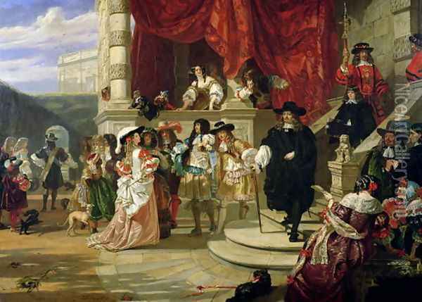 The Fall of Edward Hyde (1609-74), 1st Earl of Clarendon, 1861 Oil Painting - Edward Matthew Ward