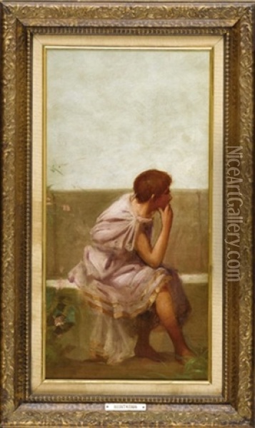 Figure In Roman Dress (+ 2 Others; 3 Works) Oil Painting - Sir Lawrence Alma-Tadema