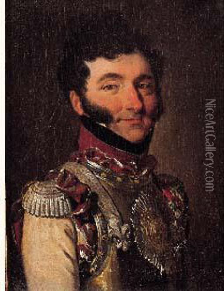Portrait D'un Officier Oil Painting - Louis Leopold Boilly