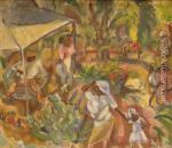 Fermiers A Tampa Oil Painting - Jules Pascin