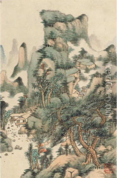 Landscapes Oil Painting - Huang Jun