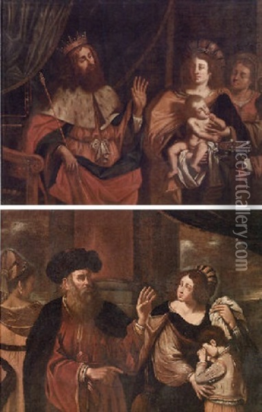 Abramo Ripudia Agar E Ismaele Oil Painting -  Guercino