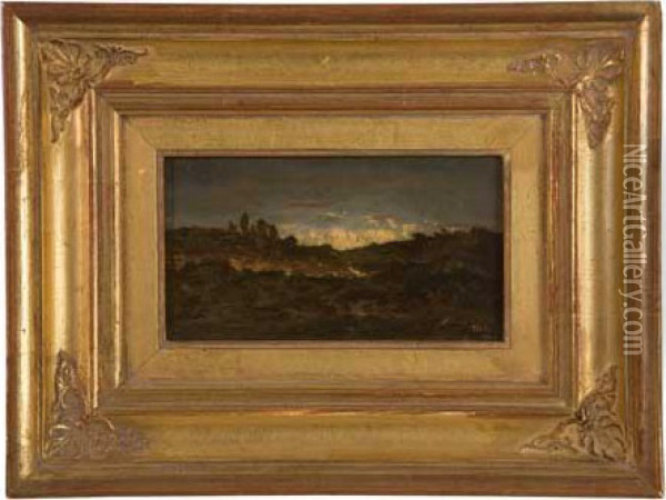 Paysage De Campagne Oil Painting - Theodore Rousseau