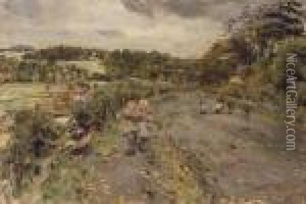 Country Lane Oil Painting - William McTaggart