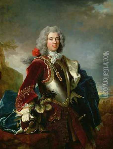 Portrait of Prince Jacques 1er Grimaldi Oil Painting - Nicolas de Largilliere