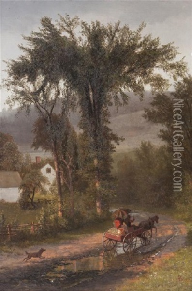 A Ride In The Country Oil Painting - Albert Bierstadt