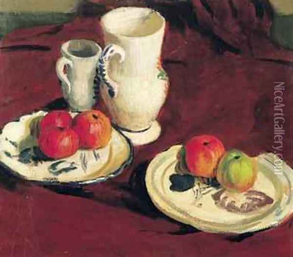 Still Life with Apples Oil Painting - Roderic O'Conor