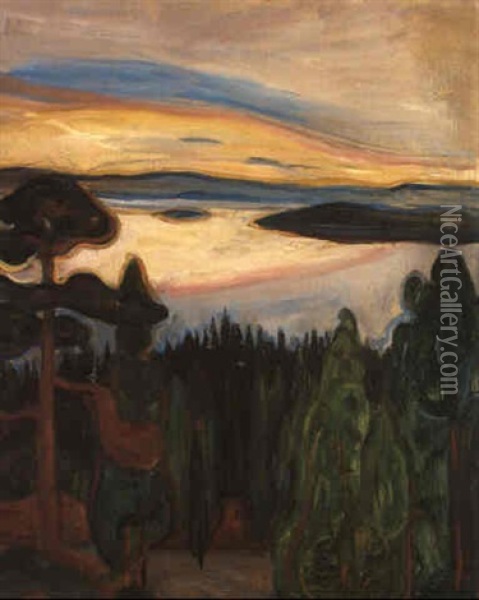 Nordstrand Oil Painting - Edvard Munch