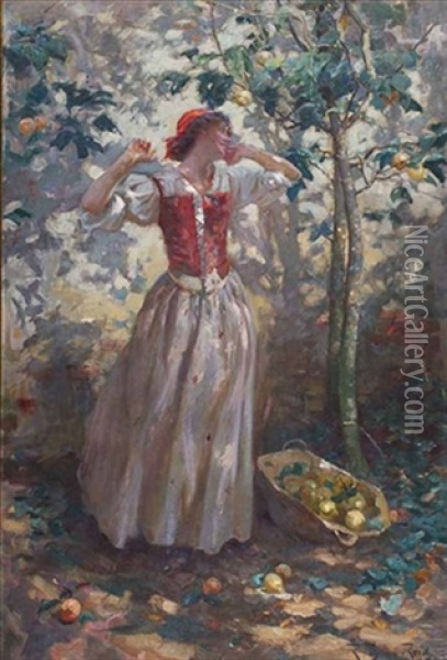 Noon Day Languor Oil Painting - Robert Payton Reid