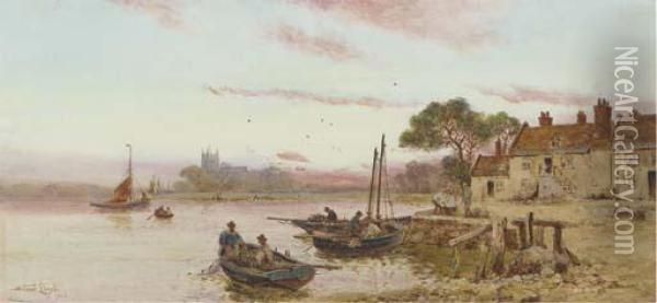The Haven, Christchurch Oil Painting - Walker Stuart Lloyd
