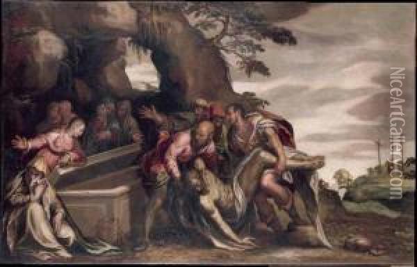 Deposizione Di Cristo Oil Painting - Paolo Farinati