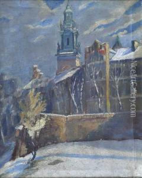Katedra Wawelska Oil Painting - Michal Rouba