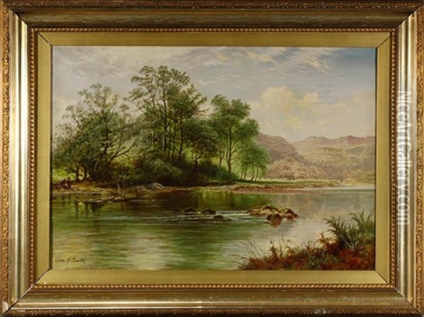 Stream By The Woods Oil Painting - George Henry Smillie