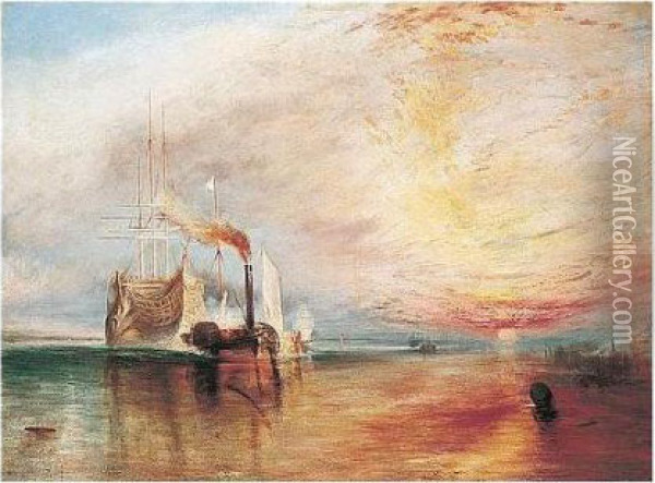The Fighting Temeraire Oil Painting - Joseph Mallord William Turner
