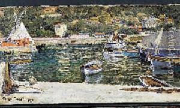 Le Port De Beaulieu Oil Painting - Georges Paul Darasse