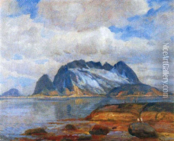 Nordfra Oil Painting - Thorolf Holmboe