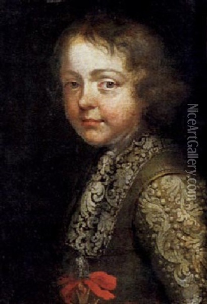 Bildnis Eines Jungen Mediceer Prinzen (?) Oil Painting - Anton Domenico Gabbiani