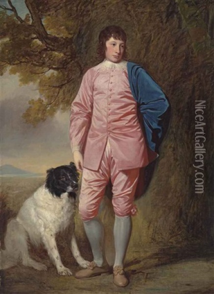 Portrait Of Richard Newman Harding (1756-1808) Oil Painting - George Romney