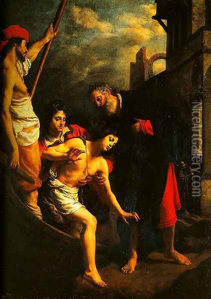The Hospitality of St Julian Oil Painting - Cristofano Allori