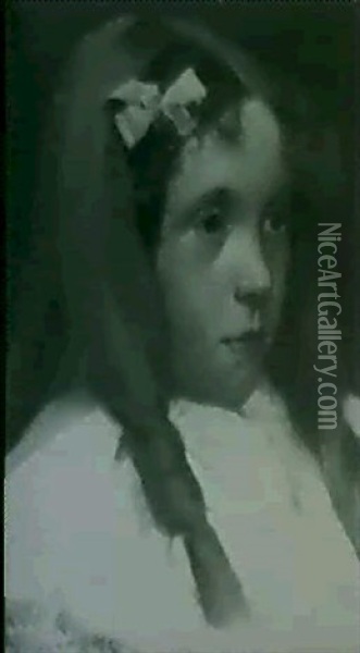 Portrait Of Madelaine Walker Oil Painting - Eanger Irving Couse