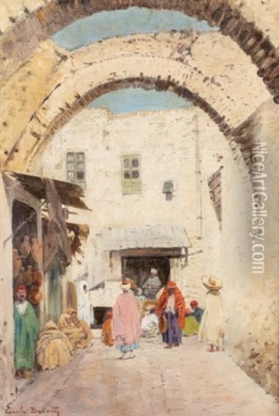 Rue De Tunis Oil Painting - Emile Boivin