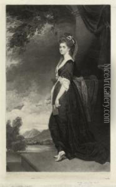 The Right Honourable Isabella Hamilton Oil Painting - James Walker