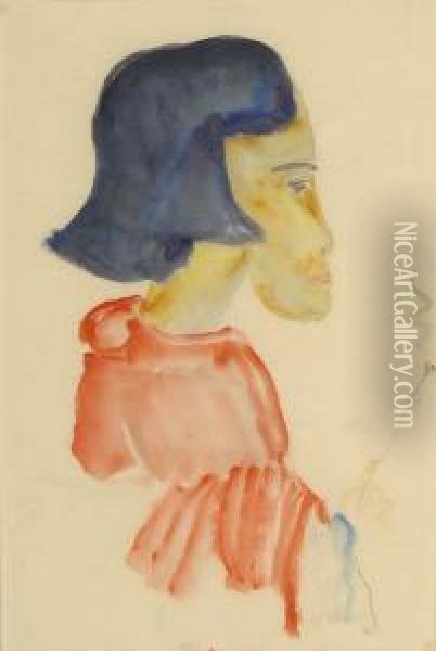 Girl From Ceylon Oil Painting - Philipp Bauknecht