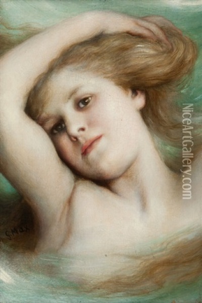 Portret Divky Oil Painting - Gabriel von Max