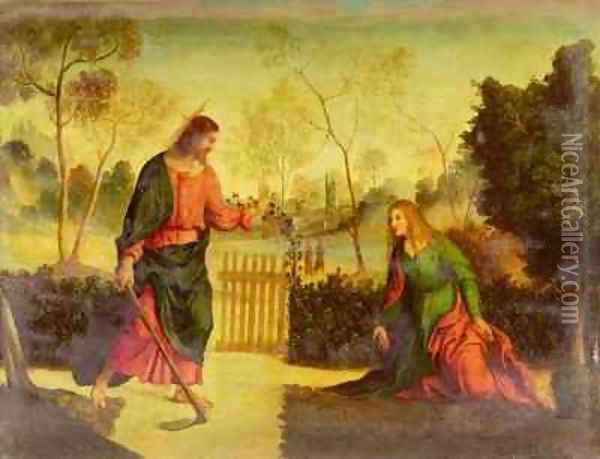 Noli me Tangere Oil Painting - Dosso Dossi