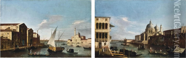 Veduta Dell'isola Di San Giorgio Oil Painting - Apollonio Domenichini