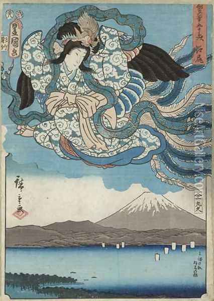 Ejiri Oil Painting - Utagawa Hiroshige & Kunisada