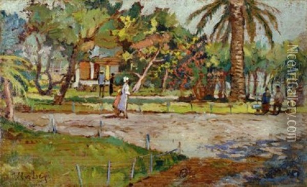 Giardini Oil Painting - Ulvi Liegi (Luigi Levi)