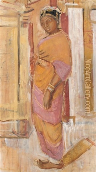 Ceylonesische Tanzerin Oil Painting - Juliet Brown