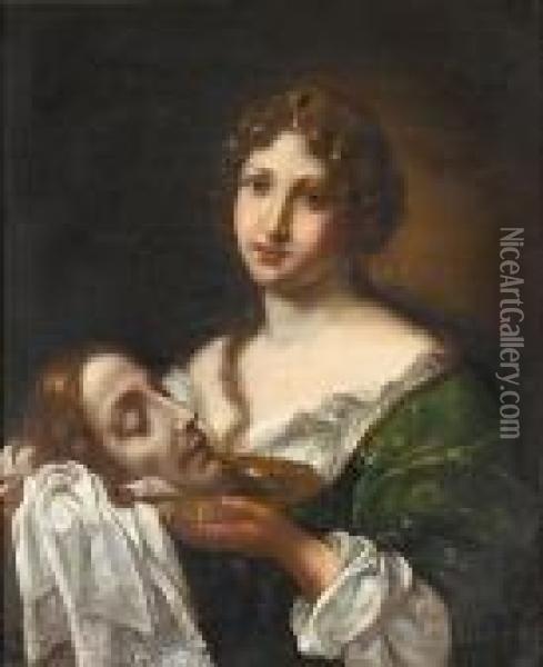 Salome With The Head Of John The Baptist Oil Painting - Onorio Marinari