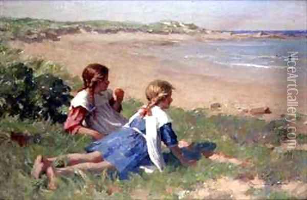 Looking out to Sea Oil Painting - William Marshall Brown