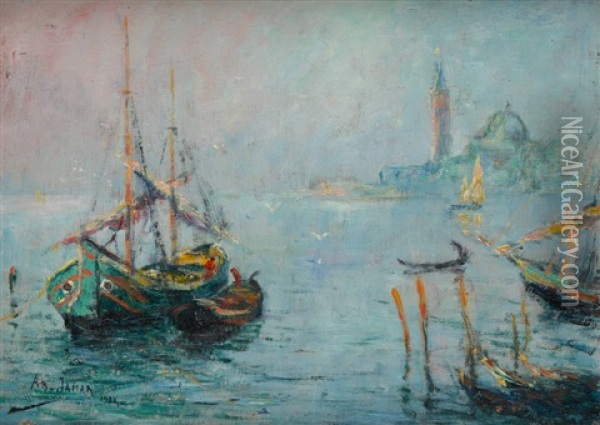 Venise Oil Painting - Armand Gustave Gerard Jamar