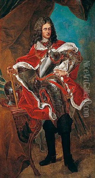Portrait Of Francois-hugues-emmanuel Ignace, Prince Of Nassau-siegen Oil Painting - Francois Eisen