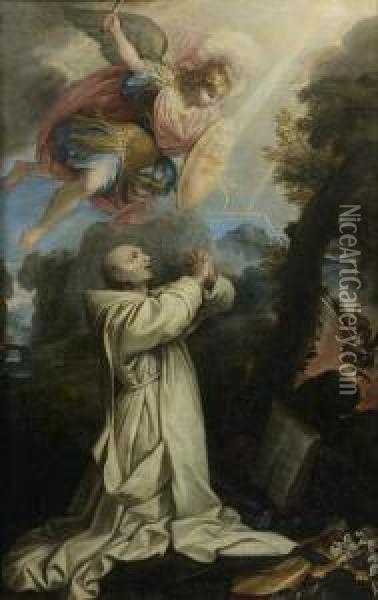 La Vision De Saint Bruno Oil Painting - Etienne Antoine Parrocel