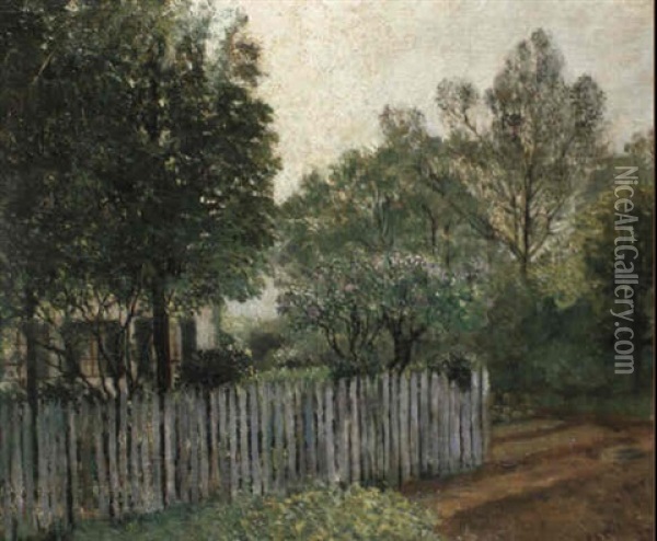La Maison Dans Les Arbres Oil Painting - Gustave Caillebotte