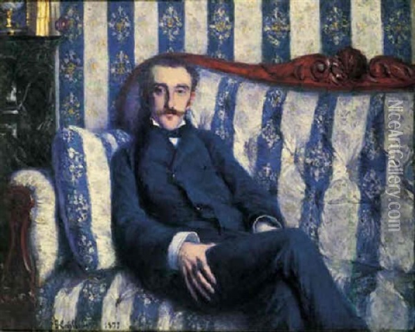 Portrait De Monsieur R. Oil Painting - Gustave Caillebotte