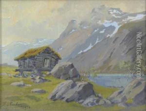 Norra Maastik Oil Painting - Boris Friedrich Ottenberg