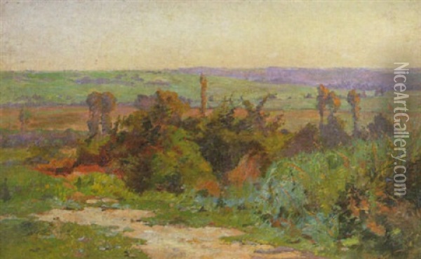 Paysage D'automne Oil Painting - Ernest Auguste Le Villain