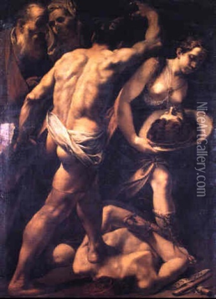 Decollazione Del Battista Oil Painting - Orazio Riminaldi